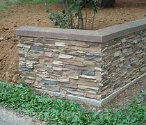 Image result for Stack Stone Retaining Wall