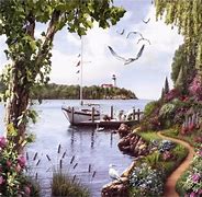 Image result for Peaceful Landscape GIF