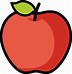 Image result for Red Apple Outline Clip Art with Seeds