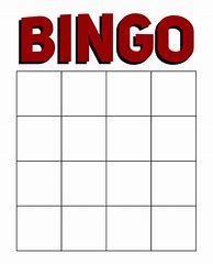 Image result for Blank Bingo Game Template