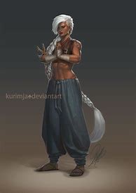 Image result for Dnd White Hair Monk