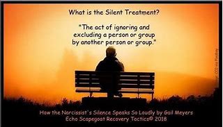 Image result for Narcissistic Silent Treatment