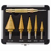 Image result for Step Drill Bit Set