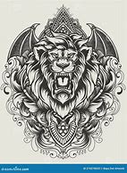 Image result for Lion Head Engraving