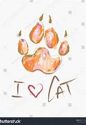 Image result for Cat Paw Print Drawing