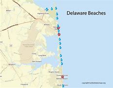 Image result for Delaware Beach Map