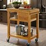 Image result for small kitchen cart with trash bin