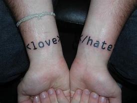 Image result for Love Tattoo Wrist