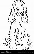 Image result for Cocker Spaniel Line Drawing