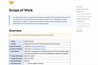 Image result for Scope of Work Letter Example