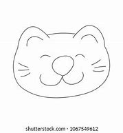 Image result for cat face vector outline