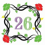 Image result for 26 Number Flower Designed