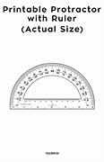 Image result for Printable Protractor with Ruler