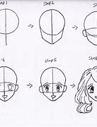 Image result for Anime Face Drawing Step by Step