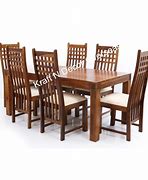 Image result for Wooden Dining Table with 6 Chairs