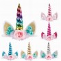 Image result for Glitter Unicorn Cake Topper