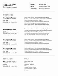 Image result for Professional Resume Templates Free Printable