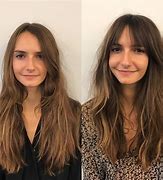 Image result for Curtain Bangs Before and After