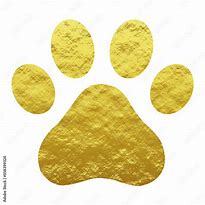 Image result for Gold Cute Paw Print