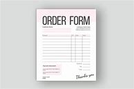 Image result for Order Form Layout