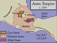 Image result for Aztec Empire in American Continent Map