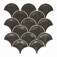 Image result for Black Fan Glass Mosaic Tile