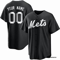 Image result for Mets Black and White Jersey