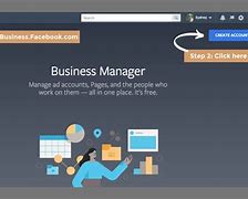 Image result for Create Business. Facebook Manager