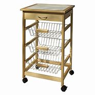 Image result for Kitchen Cart with Baskets