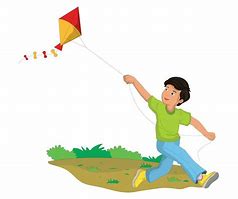 Image result for Boy Flying Kite Clip Art