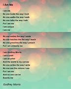 Image result for I AM Me Short Poems