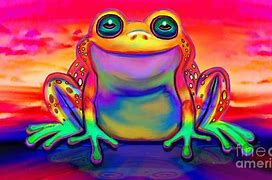 Image result for Rainbow Frog Drawing Art