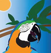 Image result for Tropical Parrot Painting