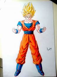 Image result for Goku Red Full Body Drawing