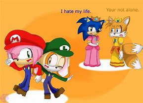 Image result for Sonic Mario Art Style