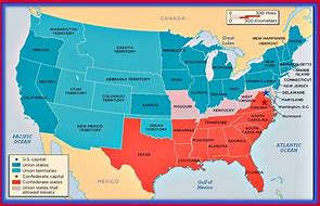 Image result for Us Map 1861 Black Line