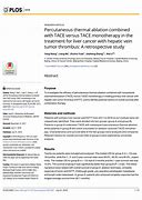 Image result for Tace Ablation