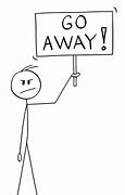 Image result for Go Away Cartoon