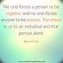 Image result for No Negative Thoughts Quotes