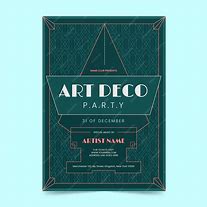 Image result for Art Deco Band Poster Template