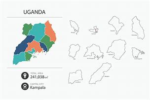 Image result for Uganda Country Map