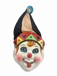 Image result for Paper Mache Clown Mask