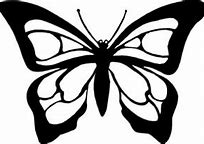 Image result for Flower Clip Art Black and White Butterfly