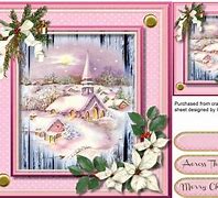 Image result for Pink Christmas Scene