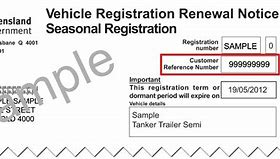 Image result for Example of a Vehicle Registration Number