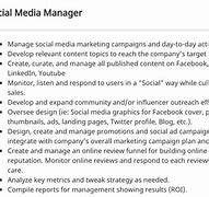 Image result for Social Media Manager Requirements