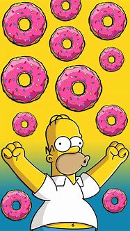 Image result for Simpsons Donuts 1440P Wallpaper