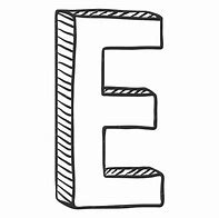 Image result for Letter E Sketch