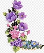 Image result for Purple Flower Border Clip Art