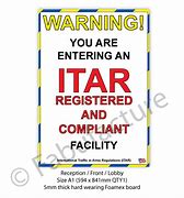 Image result for Printable ITAR Signs